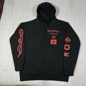 Erra Hoodie Mens XL Black Sweatshirt Tour Album Merch Music Metal Band Pullover